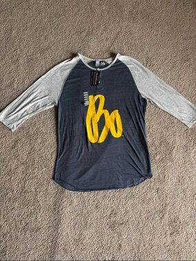 XL Unisex Wolverines Bo Schembechler 3/4 sleeve